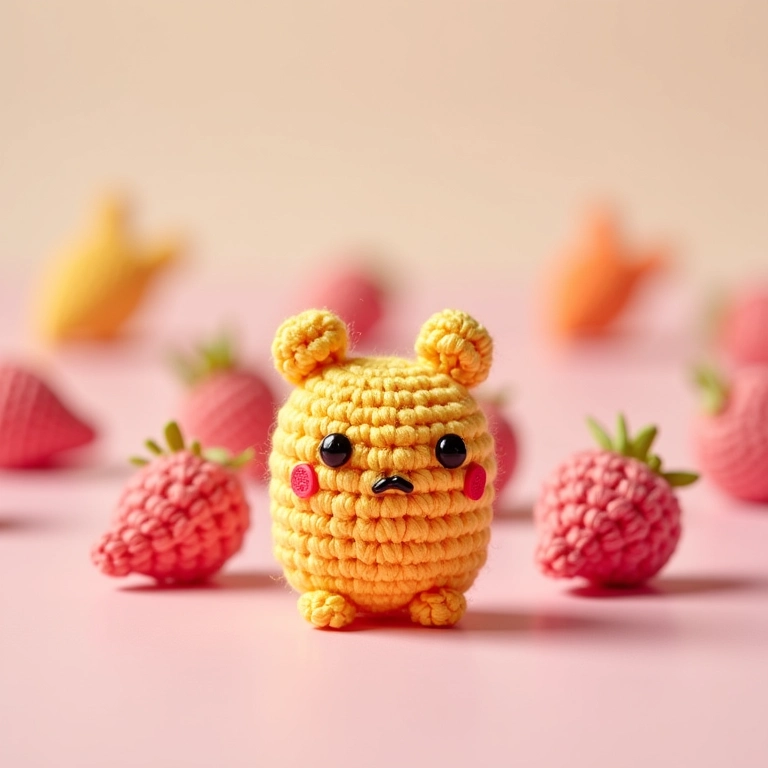 Lembrancinhas comestíveis de crochê amigurumi (doces dentro).