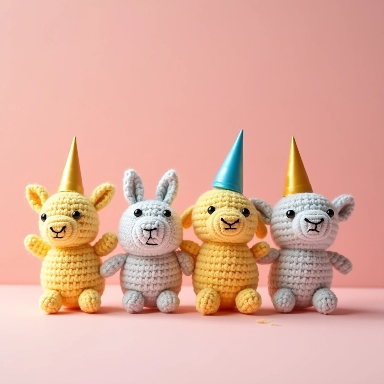 Lembrancinhas da Galinha Pintadinha em amigurumi.