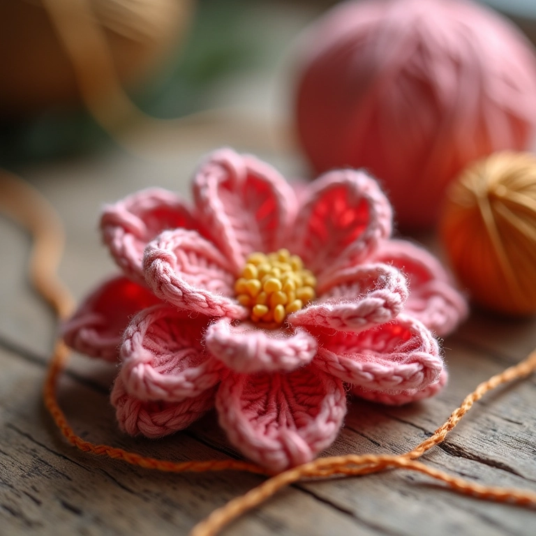 Lembrete: crochê e flor de fita!
