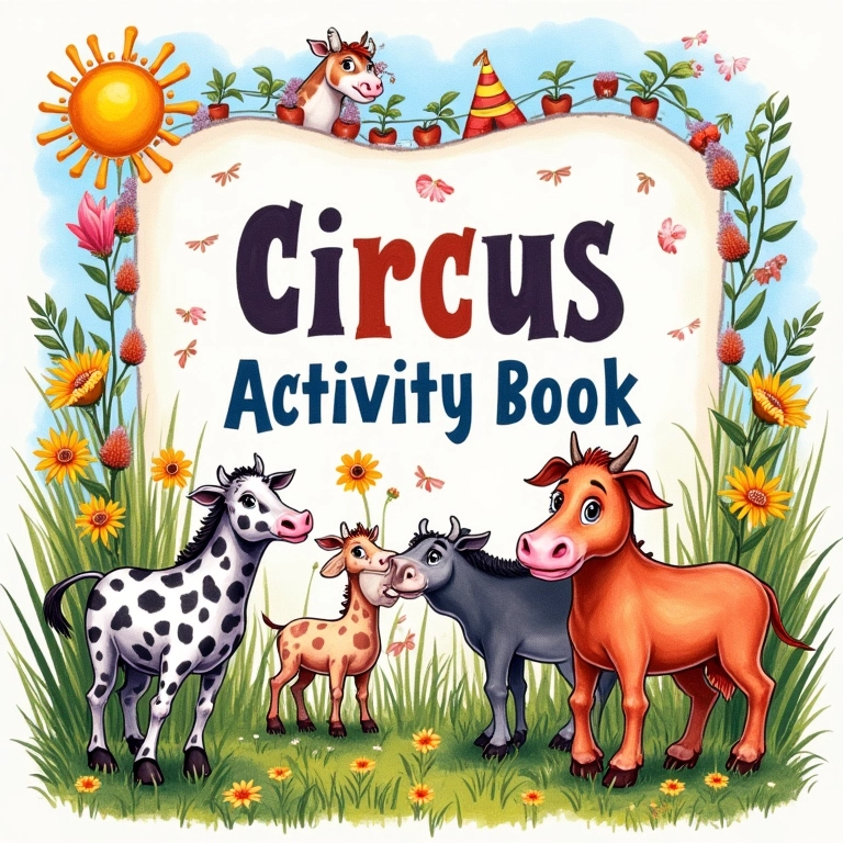 Livrinho de atividades circenses.