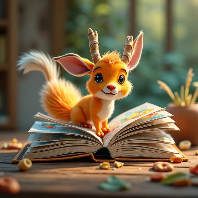 Livrinho de histórias da Arca de Noé.