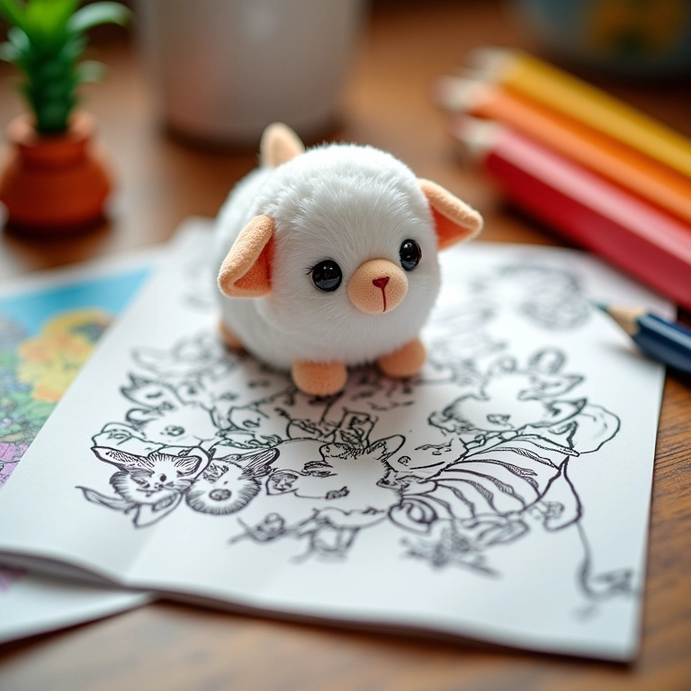 Livrinhos de colorir personalizados em amigurumi.