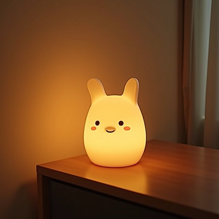 Luminária estilosa feita com amigurumi.