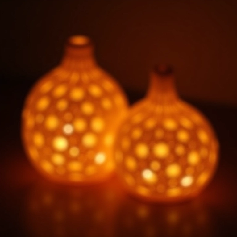 Luminárias decorativas de crochê feitas com rolo de papel.