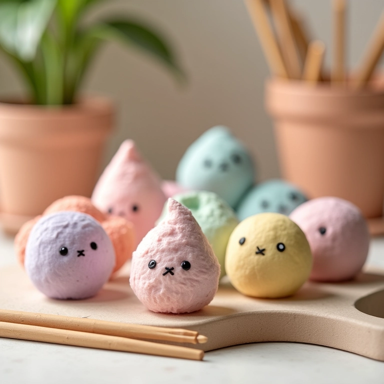Massinha de modelar caseira em amigurumi.