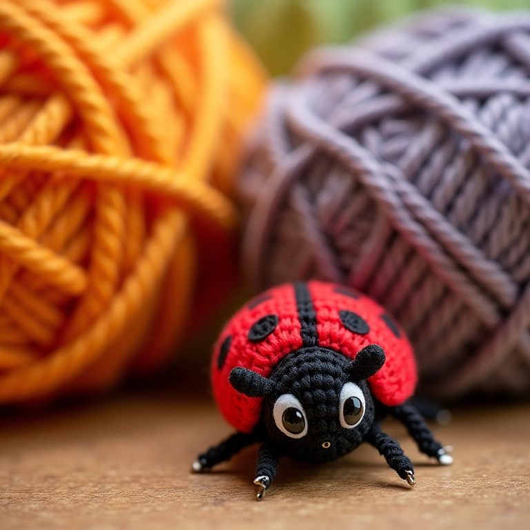 Materiais mais baratos para fazer amigurumis da Ladybug.