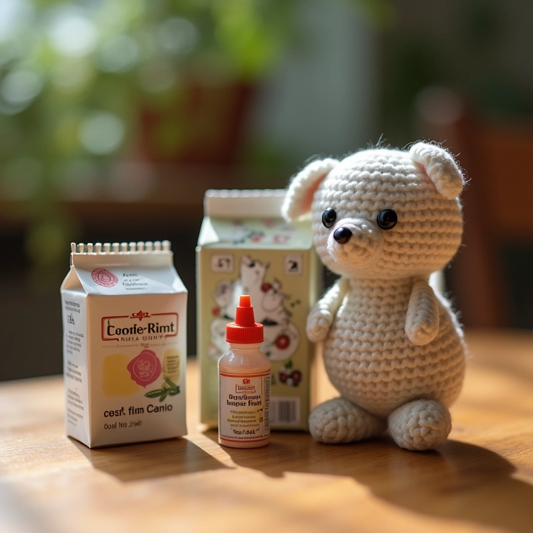 Melhor tipo de cola para usar em carteiras de caixa de leite de crochê.