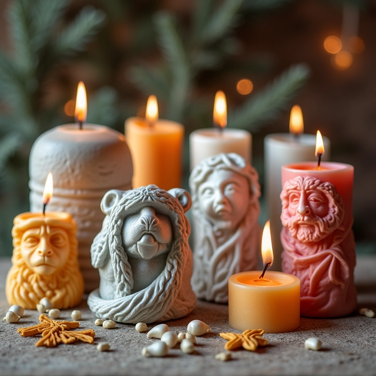 Melhores tintas para usar em velas esculpidas.