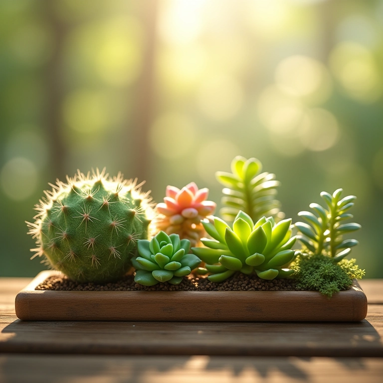 Mini suculentas em vasinhos decorados com crochê amigurumi.