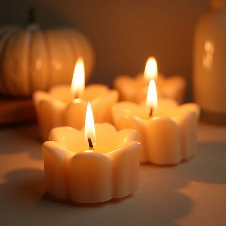 Mini velas aromáticas em formato de carrossel.