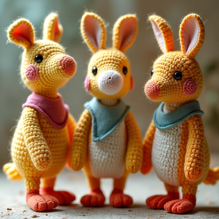 Moldes diferentes da Galinha Pintadinha em crochê.