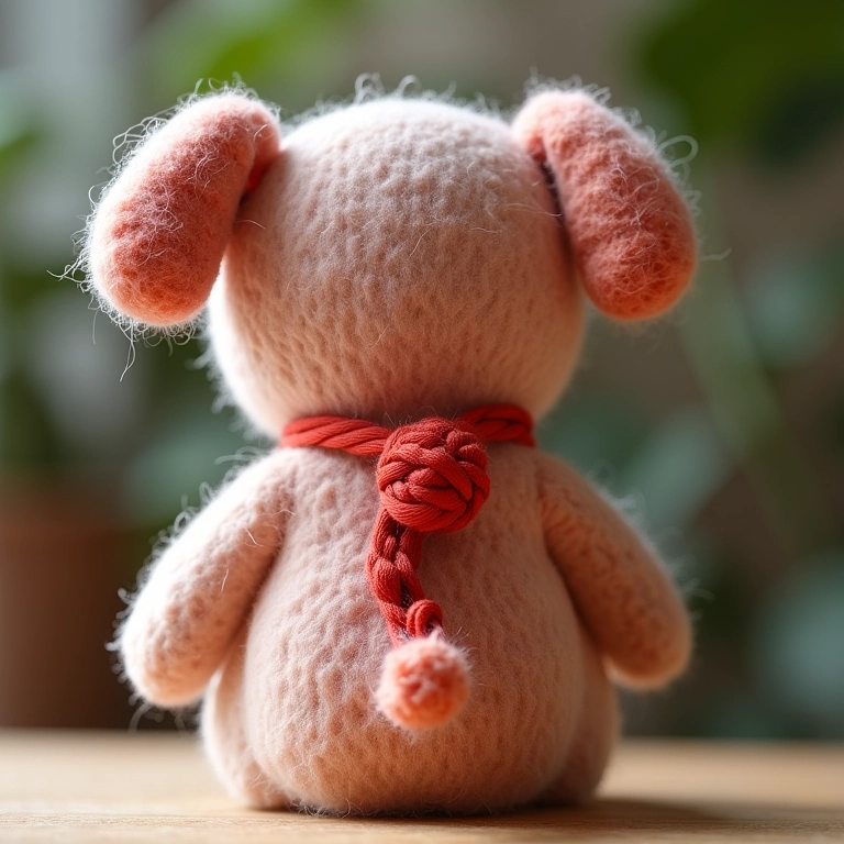 Nós seguros para evitar que o bordado russo em amigurumi se desfaça.