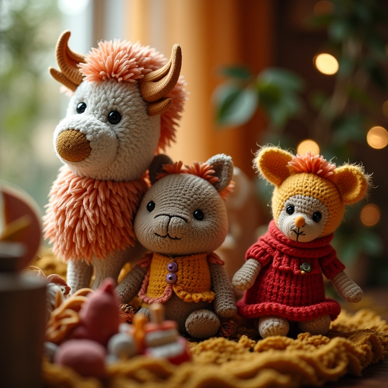 Painel decorativo com amigurumis da Galinha Pintadinha.