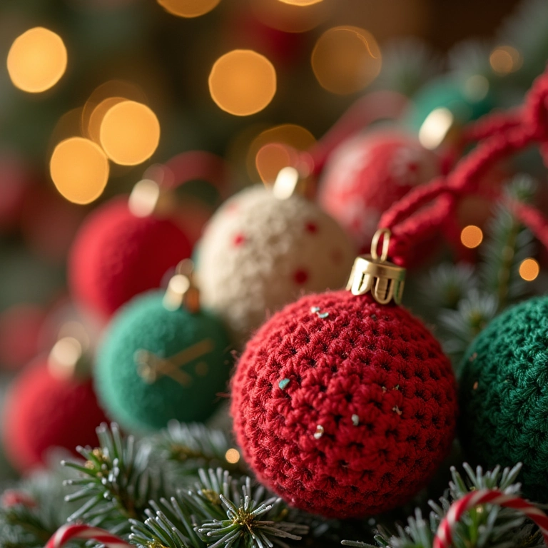 Planilha de decoração de Natal artesanal.