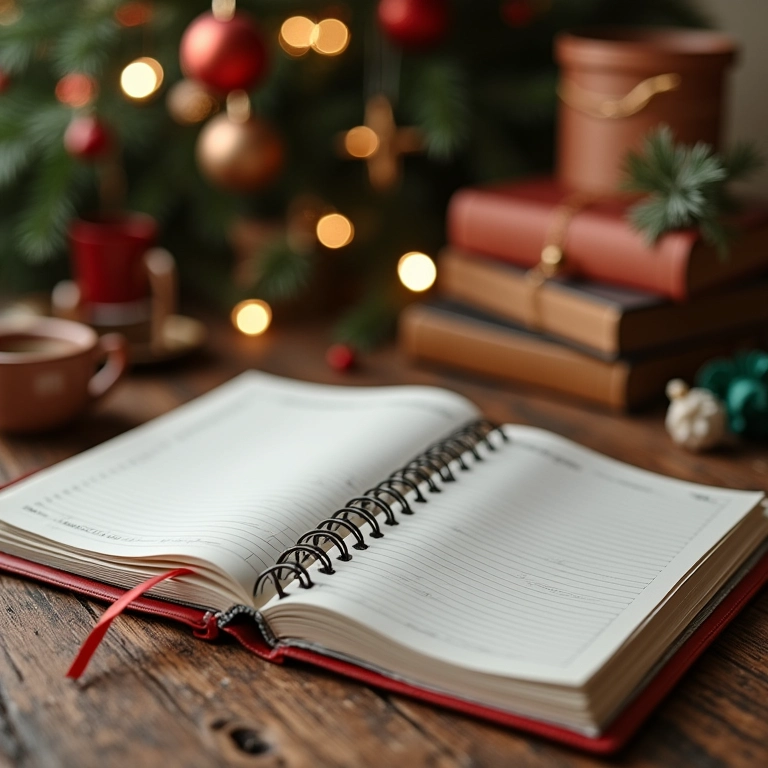 Planilha de planejamento para organização do Natal artesanal.