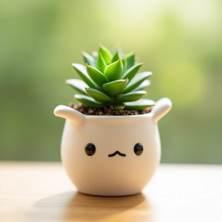 Planta em vaso de crochê de caixa de leite.