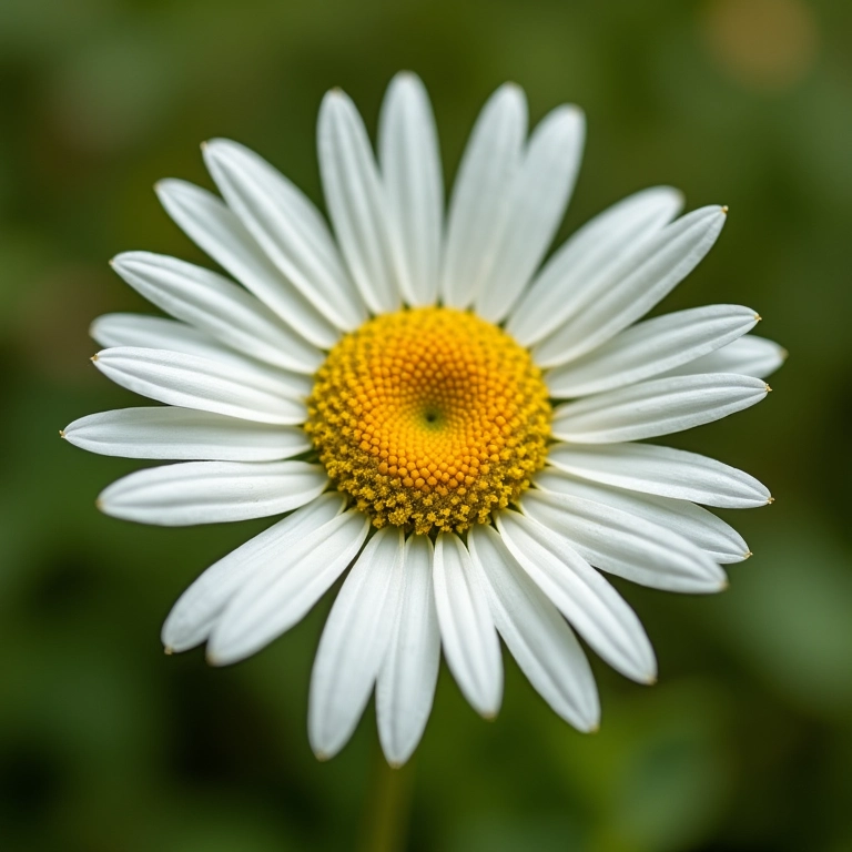Ponto Margarida formando uma flor, em close-up, com detalhes delicados e foco nítido.