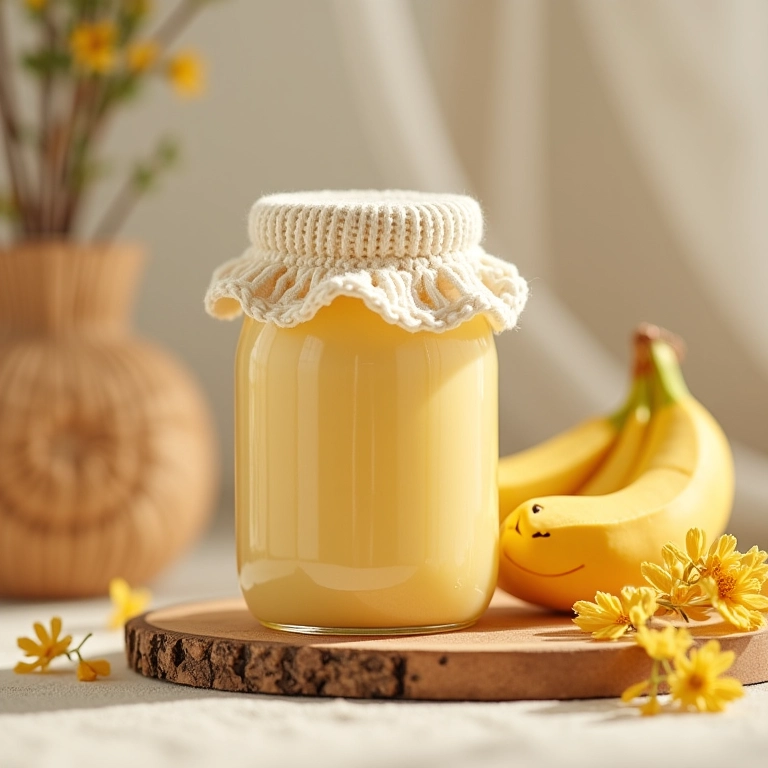 Pote com foto e moldura de crochê.