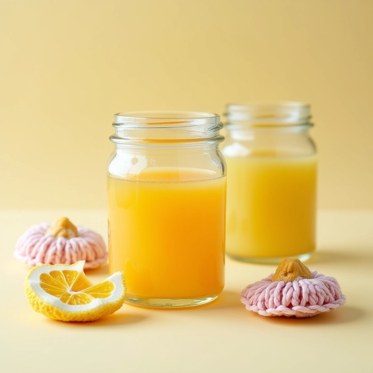 Potes de papinha higienizados, prontos para lembrancinhas com crochê.