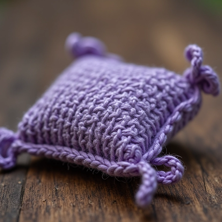 Sachê perfumado de crochê em amigurumi para lembrancinha de maternidade.