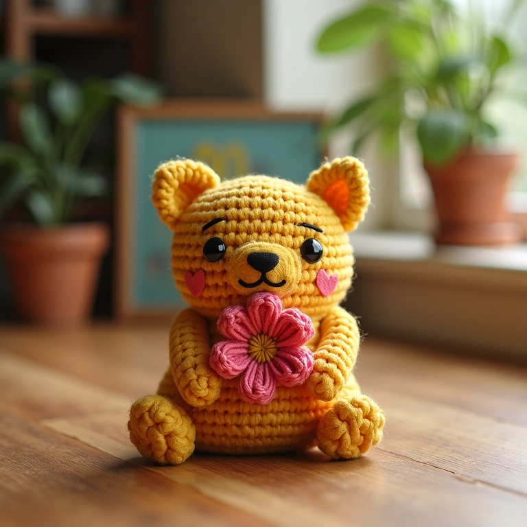 Sementes mágicas em amigurumi para lembrancinha de aniversário.