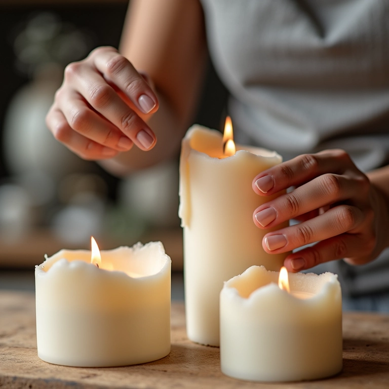 Técnicas para evitar que a vela quebre.