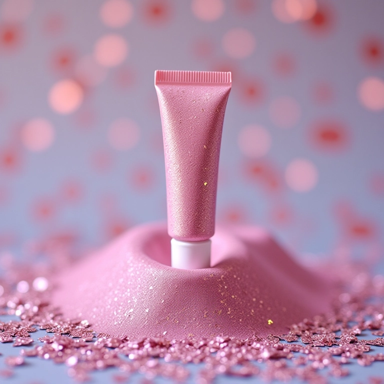 Tubo de cola para tecido para glitter