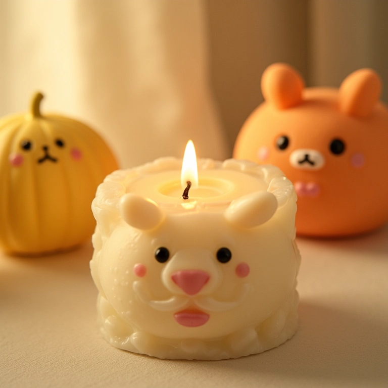 Velas aromáticas de amigurumi.