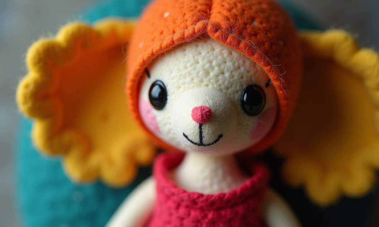 Acabamento perfeito em peças de feltro da Galinha Pintadinha.