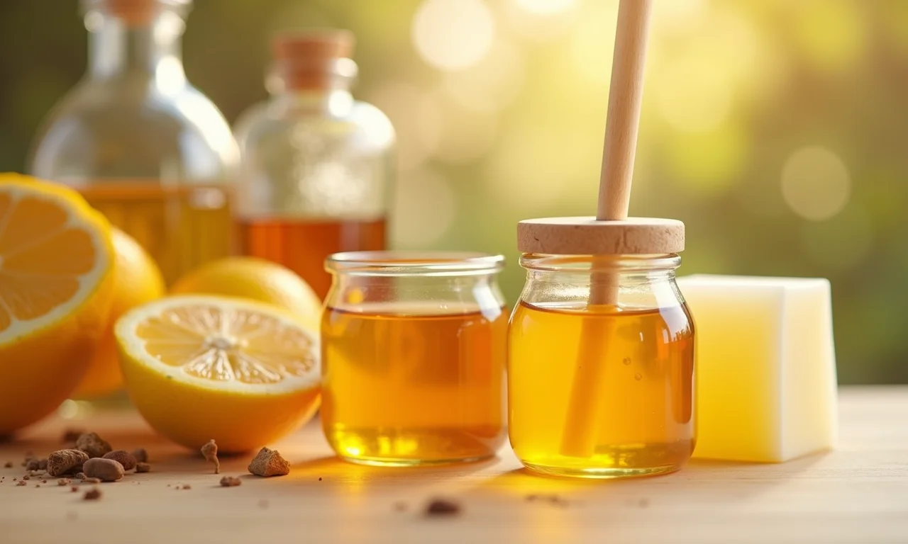 Alternativas ao álcool de cereais no sabonete de mel.