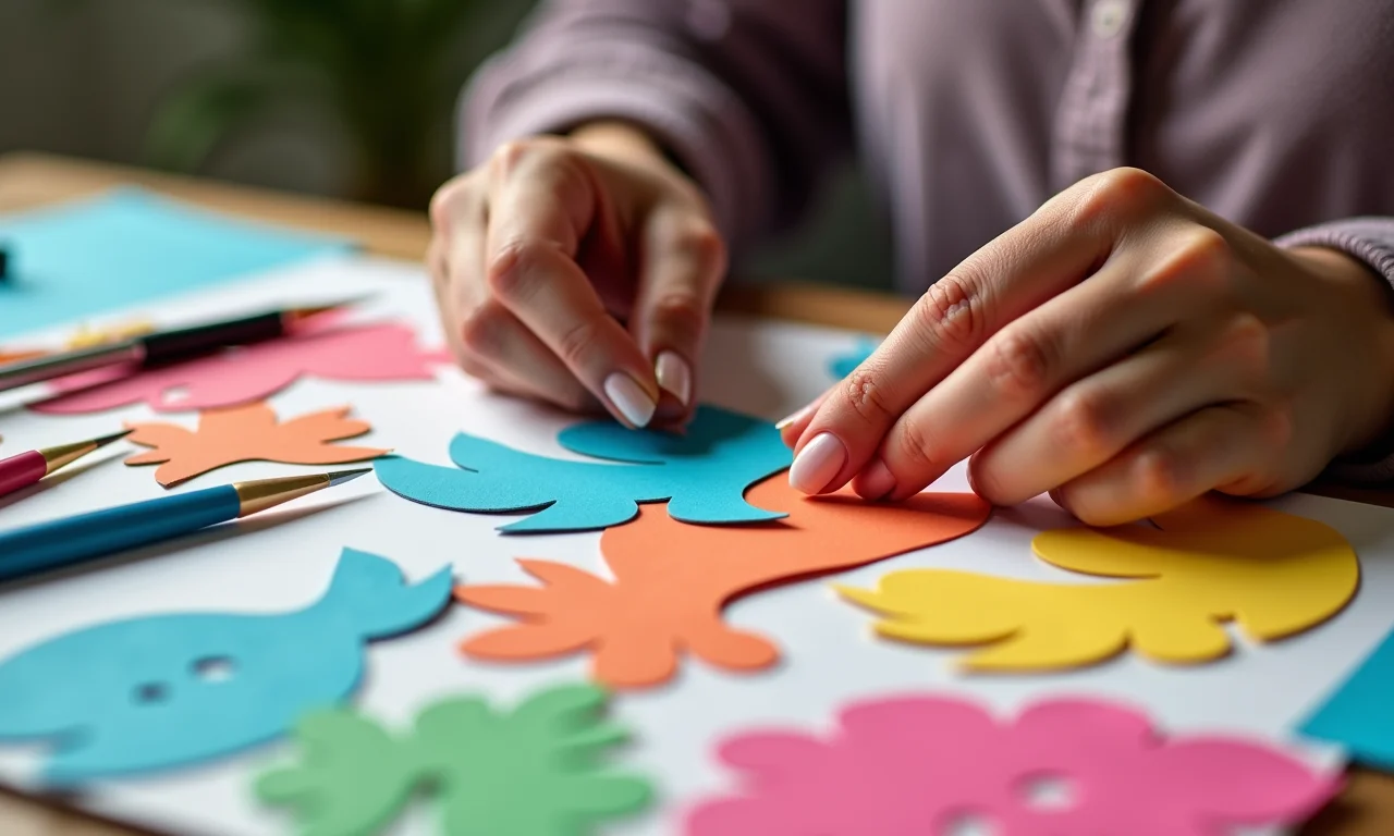 Artesã criando moldes da Galinha Pintadinha.