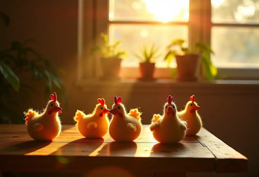 Artesanato de galinha em estilo brasileiro