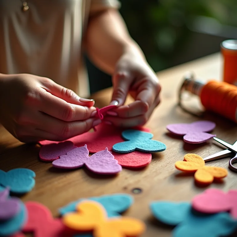 Artesanato DIY: borboletas de feltro