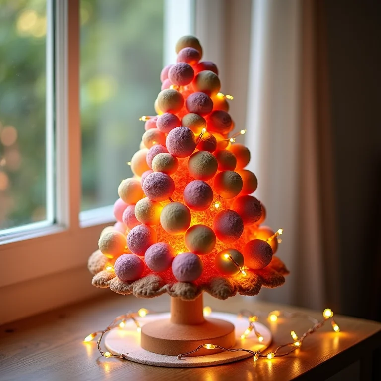 Árvore de suspiros decorada com luzes