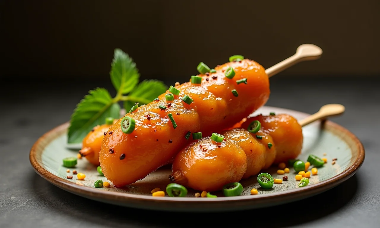 Bis no palito decorado.