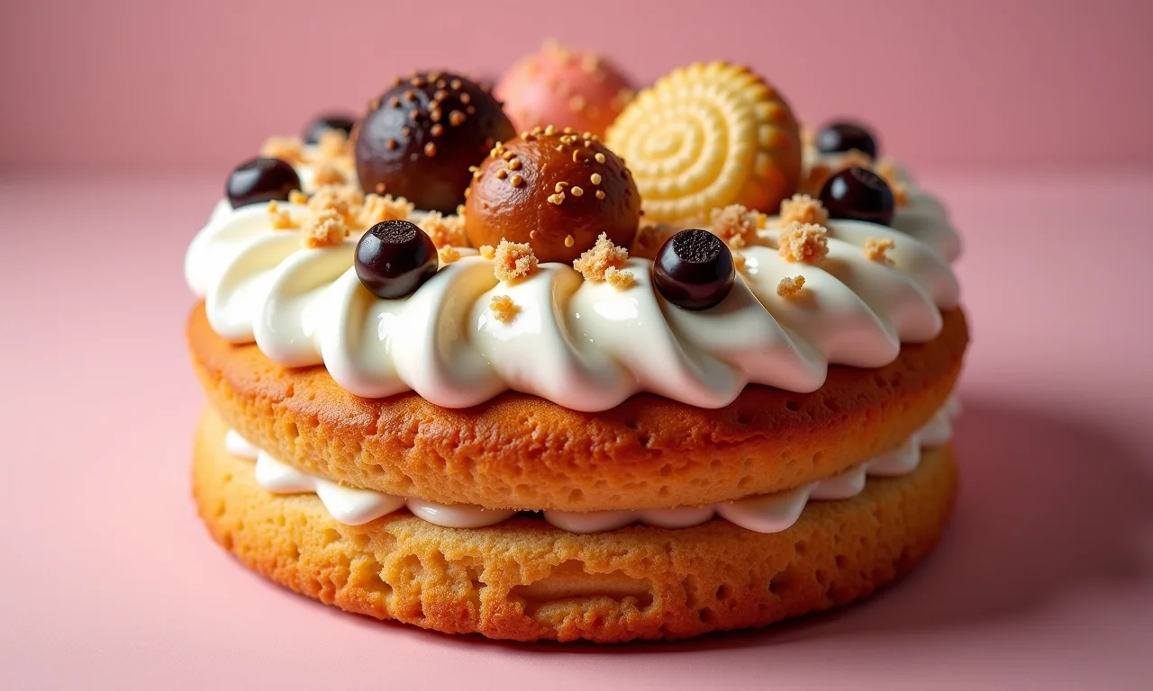 Bolo de Bis decorado.