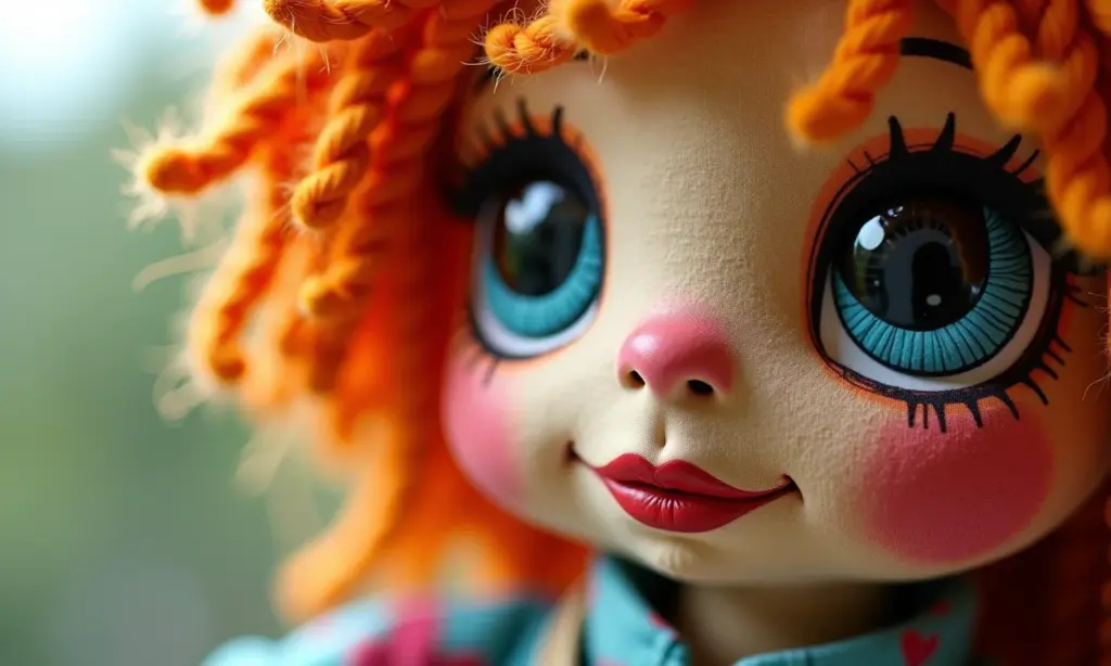 Boneca de pano simples: molde e passo a passo Boneca de pano artesanal com detalhes de costura e tecidos coloridos.