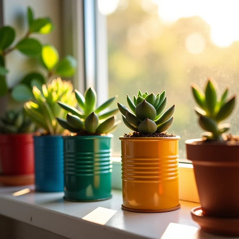 Cachepots temáticos para plantas feitos com latas de leite