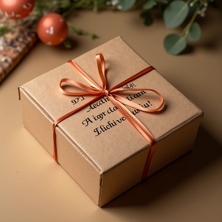 Caixa para presente em MDF com mensagem especial e design personalizado.