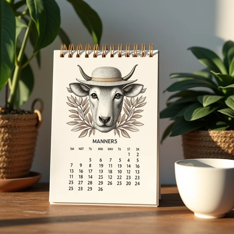 Calendário com ilustrações exclusivas artesanal