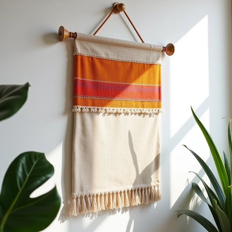 Calendário de parede artesanal pendurado