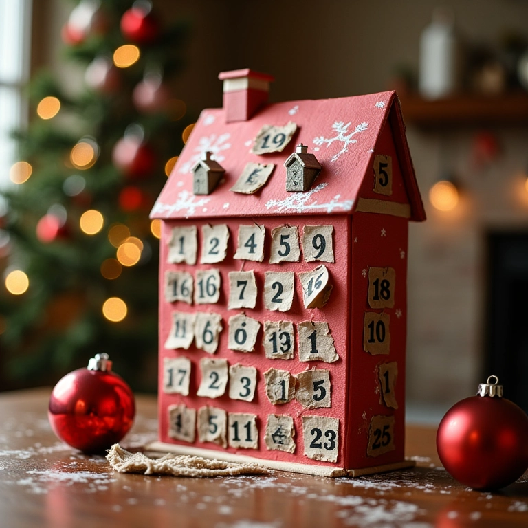 Calendário do Advento artesanal.