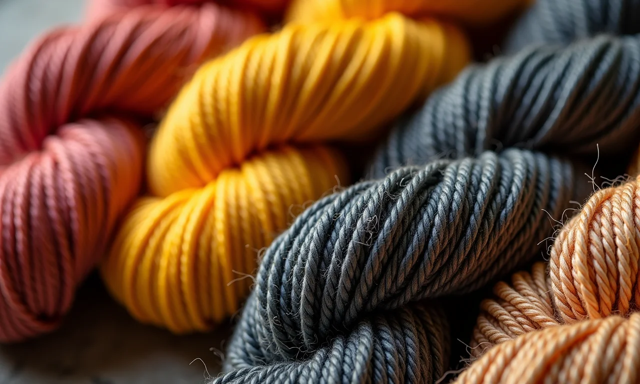 Close-up de barbantes São José em diversas texturas e cores, mostrando um toque rústico e charmoso.