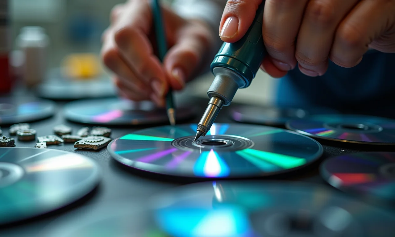 Cola de contato da Cascola sendo aplicada em CD.