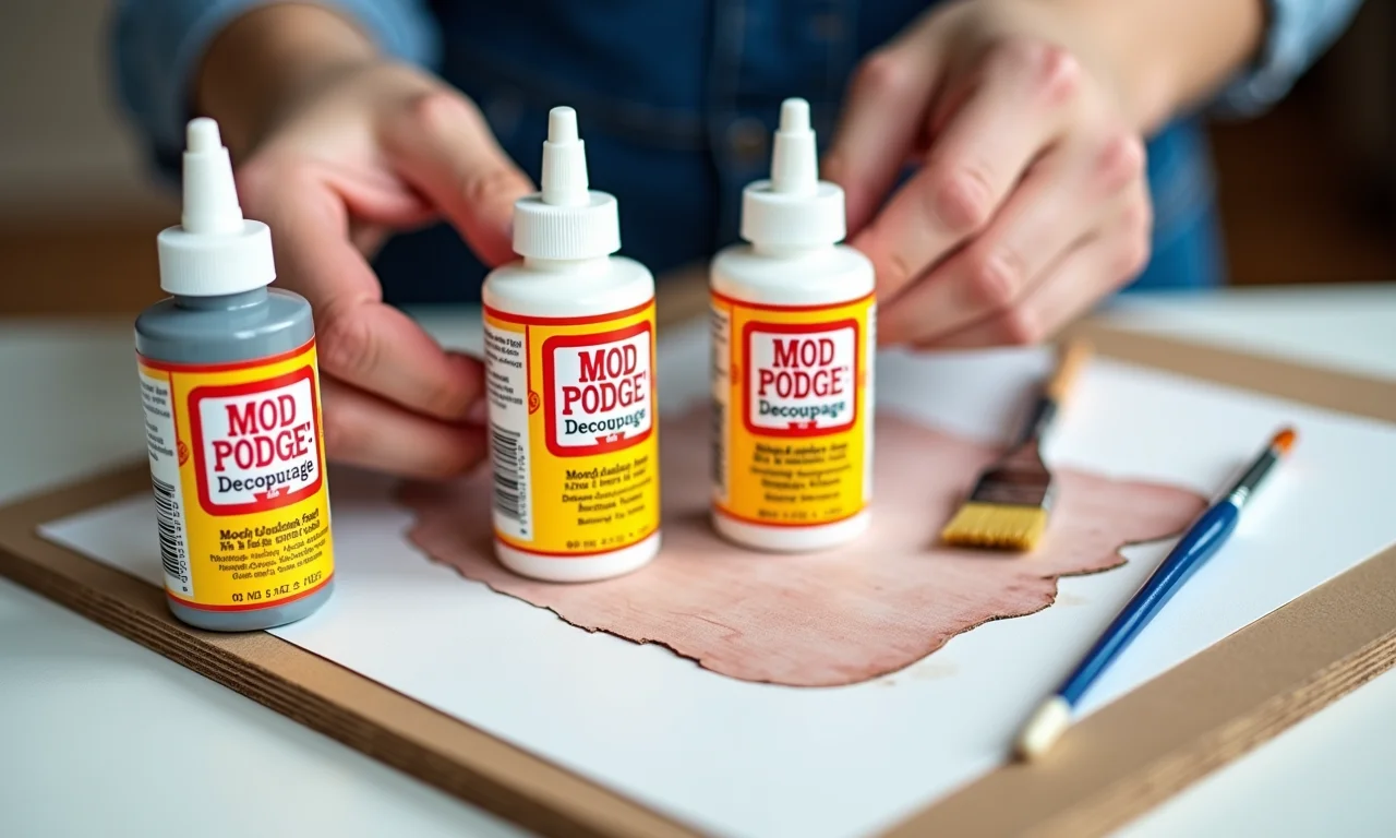 Colas para decoupage da Mod Podge.