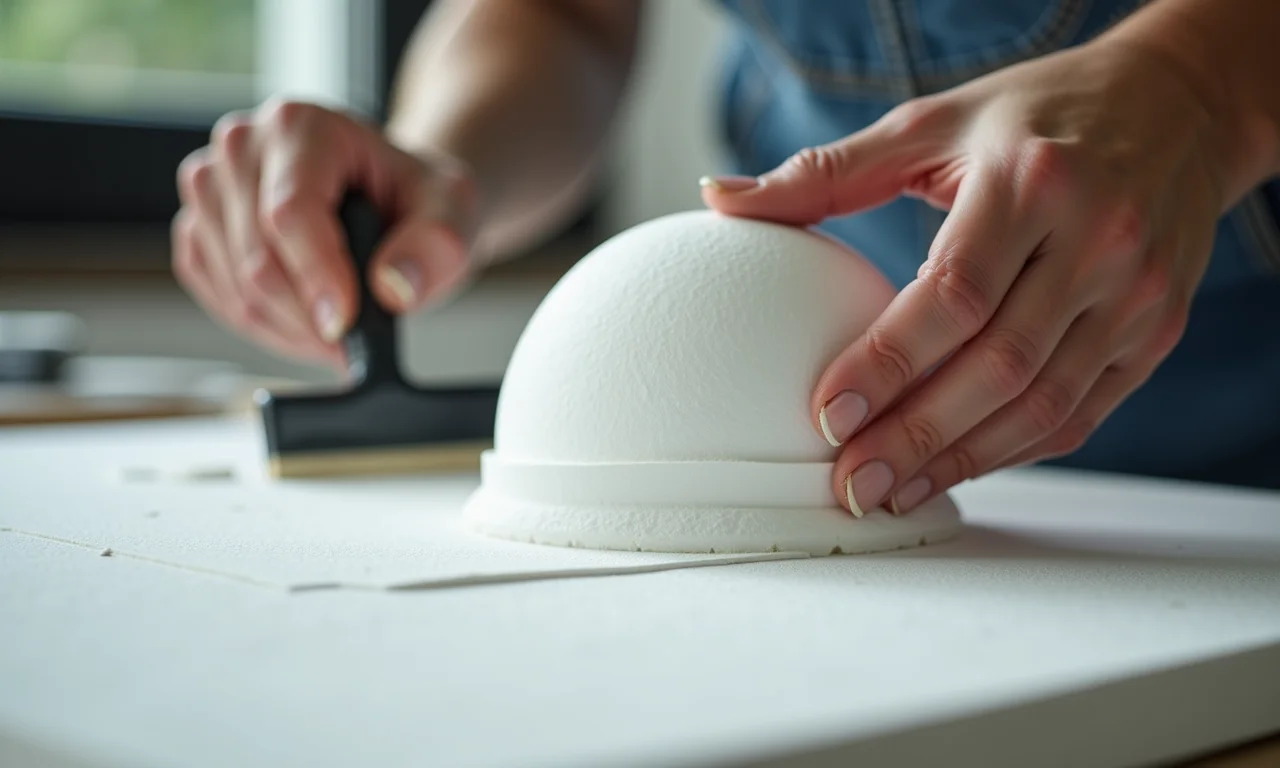 Como alisar o isopor para preparar para a pintura.