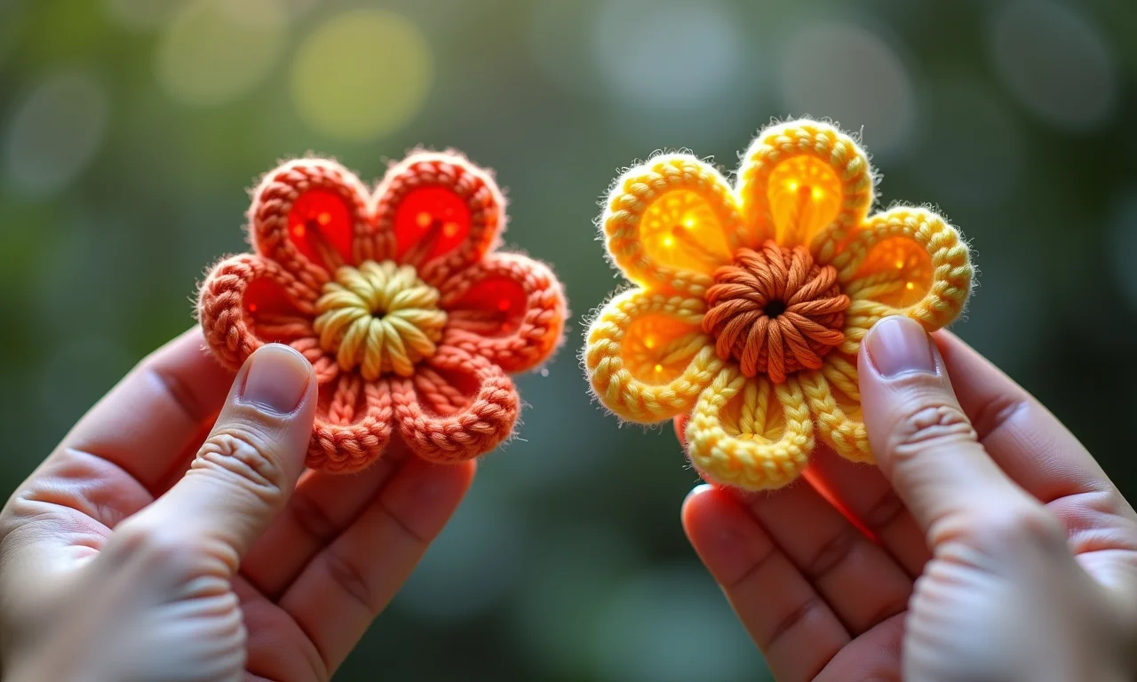 Como evitar que sua flor de crochê fique torta.