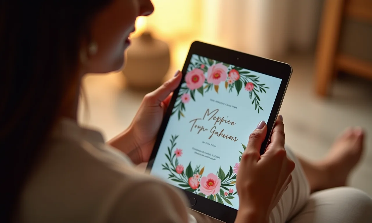 Convite digital personalizado para chá de bebê.