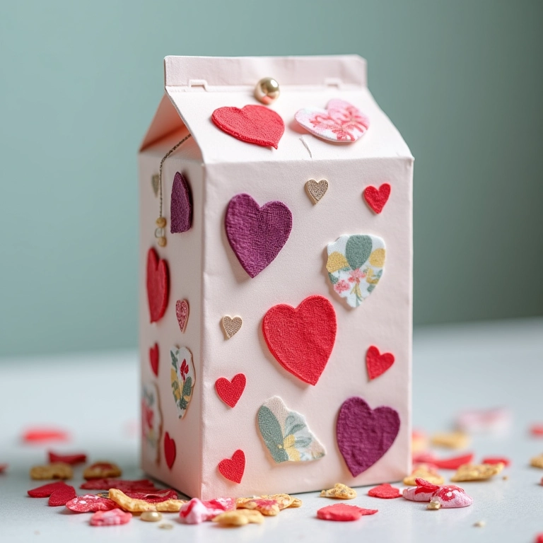 Decorando lembrancinha com materiais diversos além de papel.