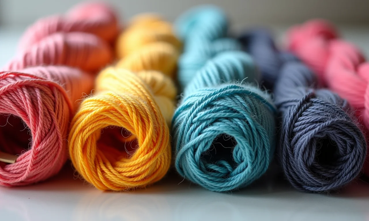 Diferentes espessuras de barbante.